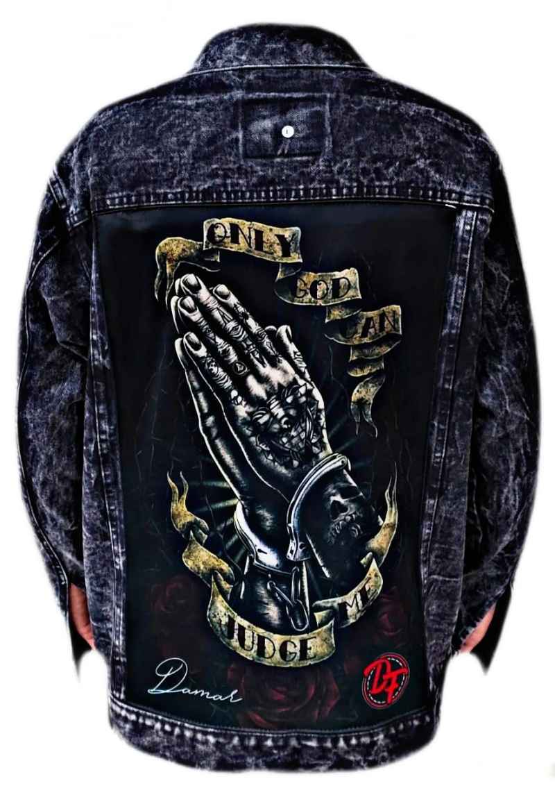 Jaket denim hotsell pria h&m