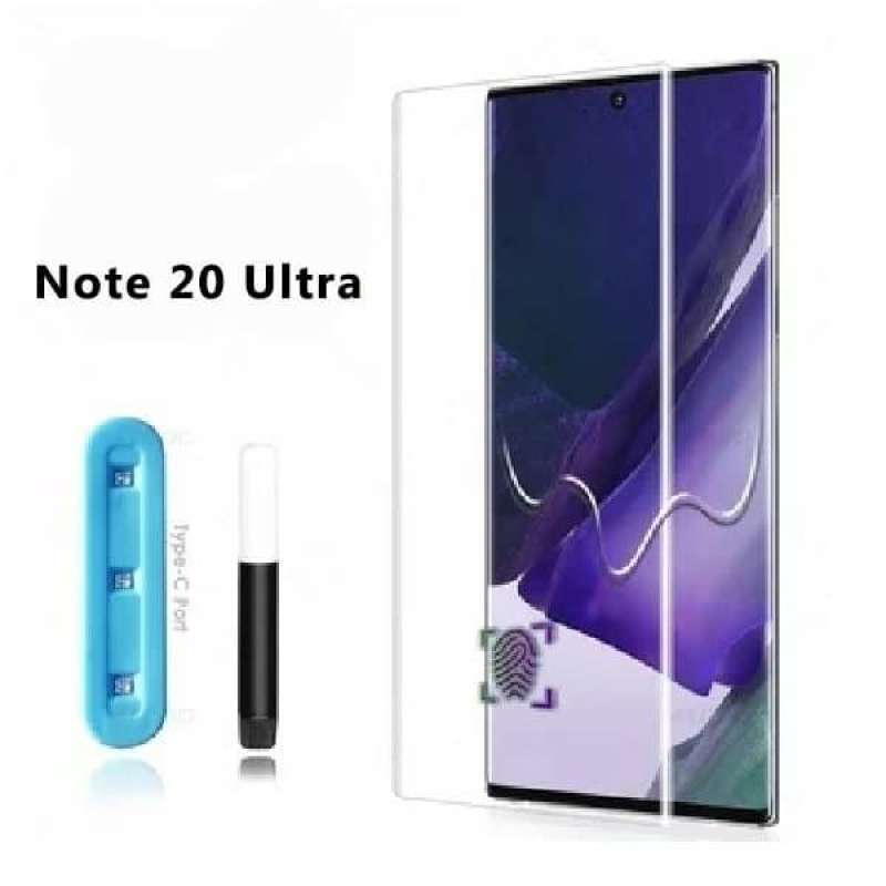 TEMPERED GLASS UV SAMSUNG NOTE 20 ULTRA CURVE FULL GLUE ANTIGORES KACA
