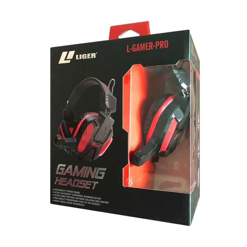 Liger L Gaming Pro Premium With Cable Splitters Led Headset Gaming For Phone Laptop Pc Games Gaming Terbaru Agustus 2021 Harga Murah Kualitas Terjamin Blibli