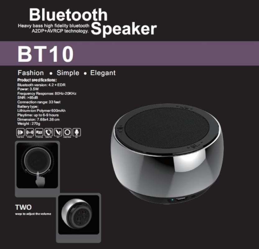 Promo MINI SPEAKER BLUETOOTH EXTRA BASS BT10 ALFWAY ORIGINAL ...