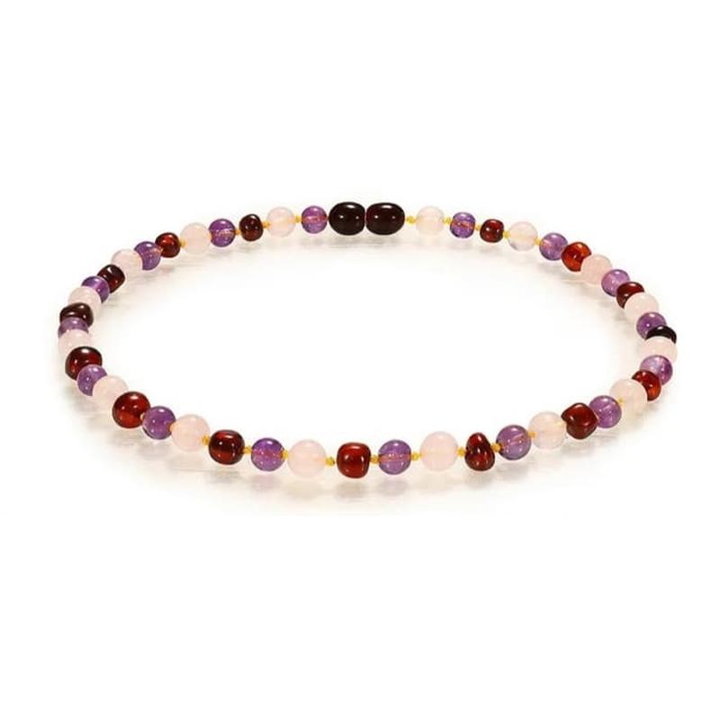 raw honey amber teething necklace