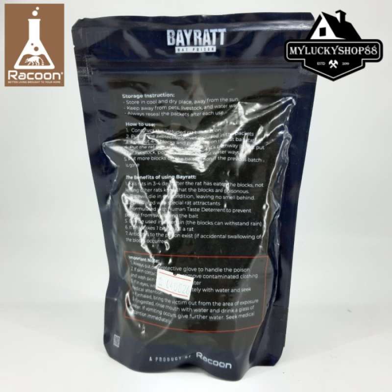 Promo RACOON BAYRATT 200GR BAY RATT 200 GR RACUN TIKUS MATI ...