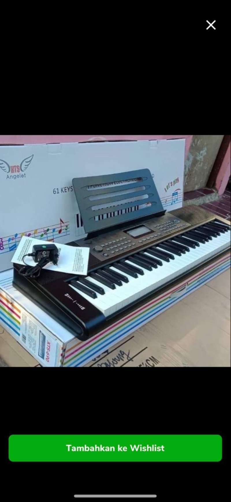 Keyboard clearance piano angelet
