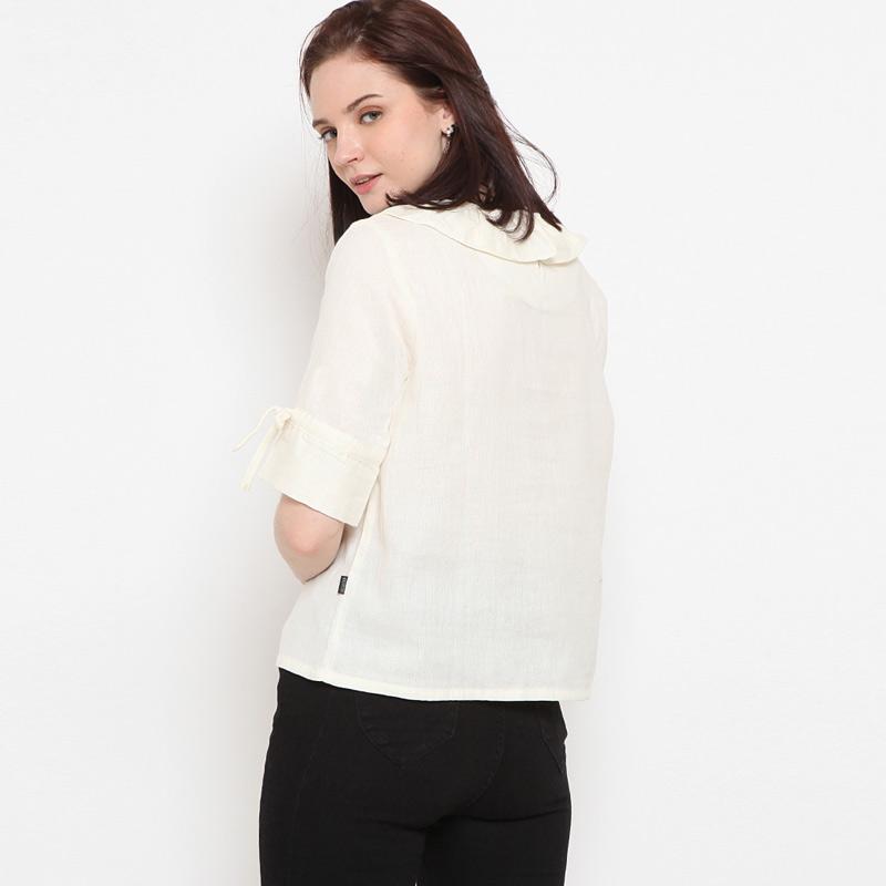 Wallpaper Jual Agatha Gathered Peter Pan Collar Blouse Wanita Online Juni For Android