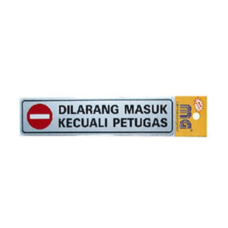 Jual Mg 3a 12 Dilarang Masuk Kecuali Petugas Sticker Murah September 2020 Blibli Com