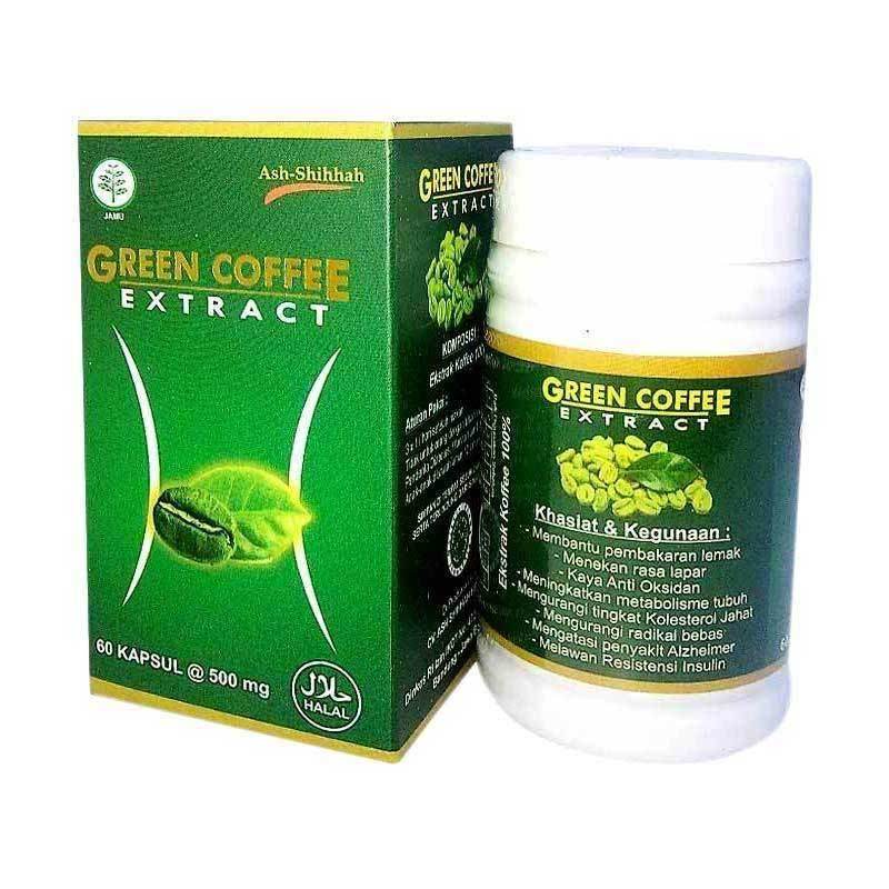 Jual Ash Shihhah Extract Green Coffee Kopi Hijau Suplemen Kesehatan 60 Kapsul Online September 2020 Blibli Com
