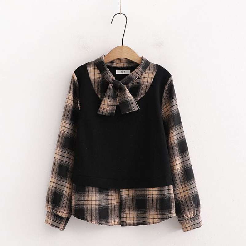 Blouse flanel discount
