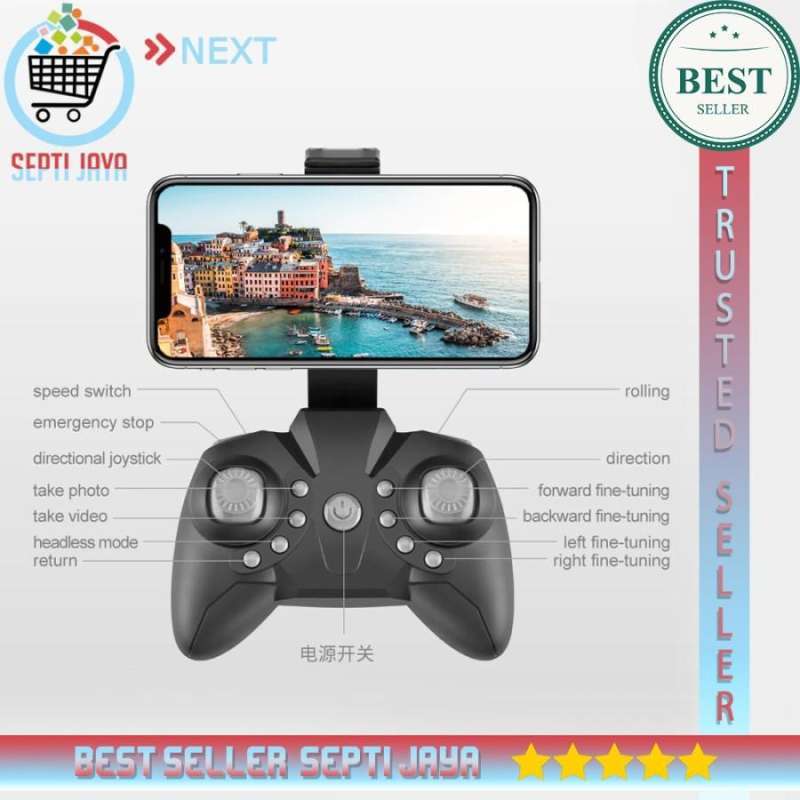 Drone RC Mini LF606 dengan Kamera HD 4K 5MP Drone Quadcopter Mainan