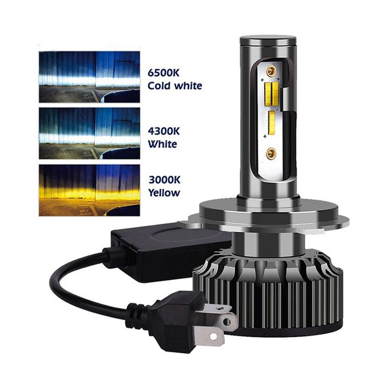 e accessory led car headlights 1860 chip 9005 led lamp color adjustable car light 3000k 4300k 6500k