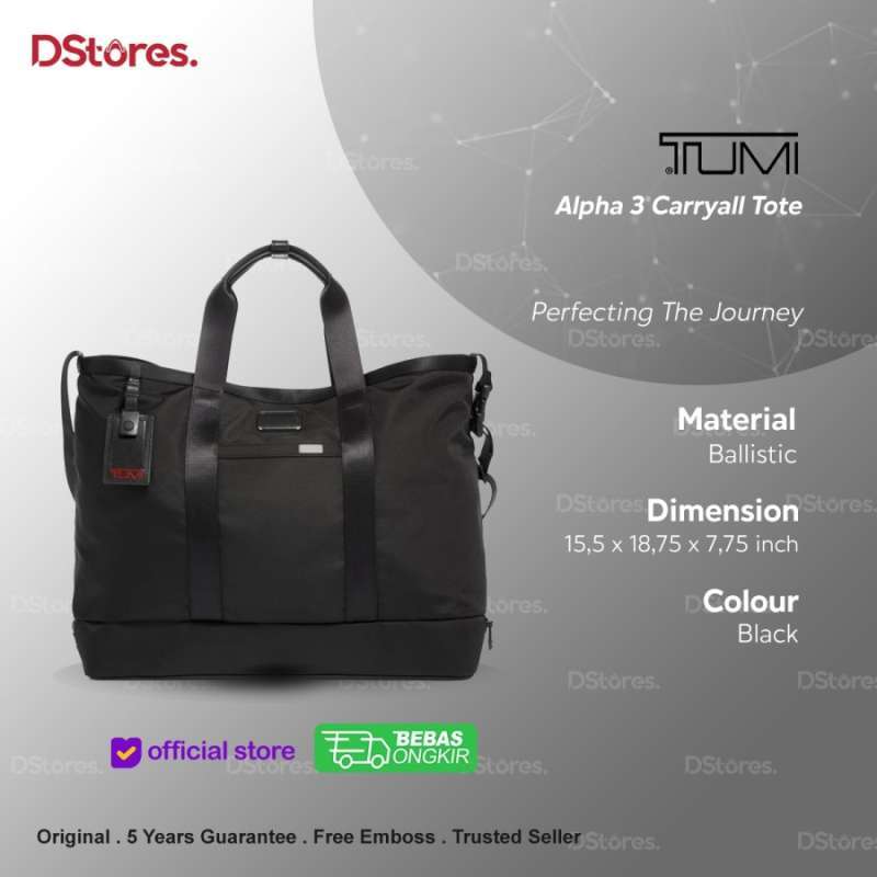 Jual Tumi Alpha 3 Carryall Tote Black Di Seller Dstores Men Official Store Dstores Kota Jakarta Timur Blibli