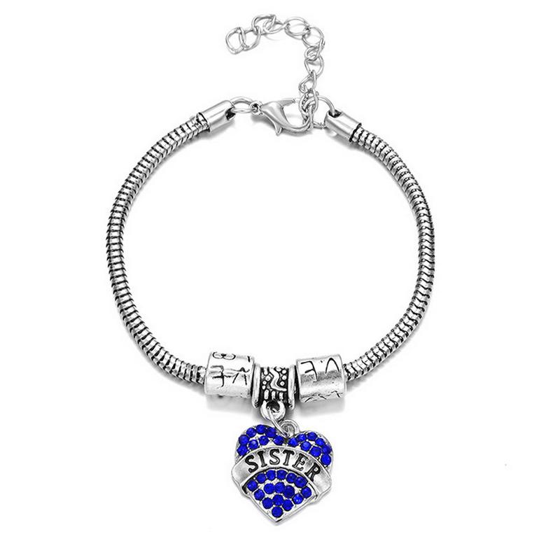 Jual H Ikea Jewelry Fashion Rhinestone Heart Bracelet For Women Online September 2020 Blibli Com