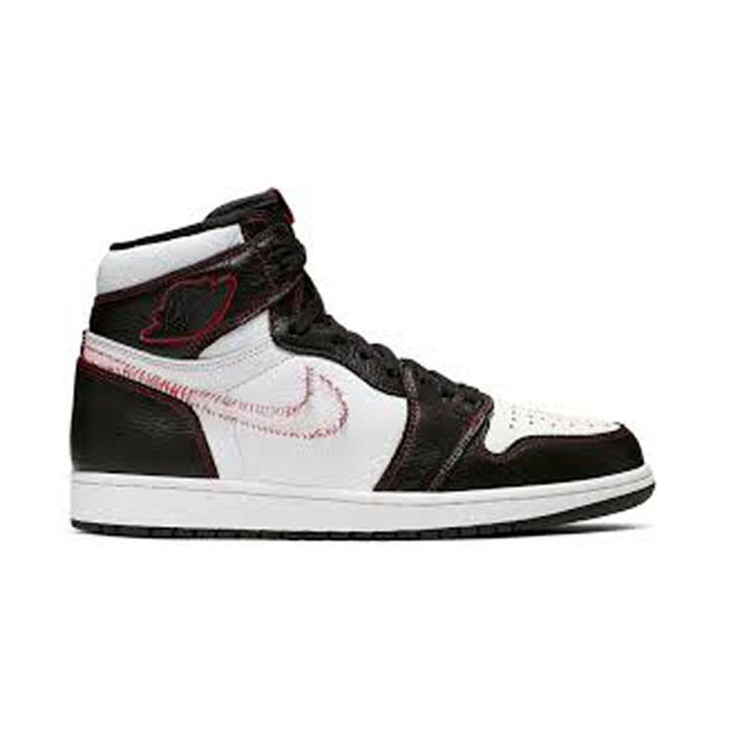 nike high tops retro black and white