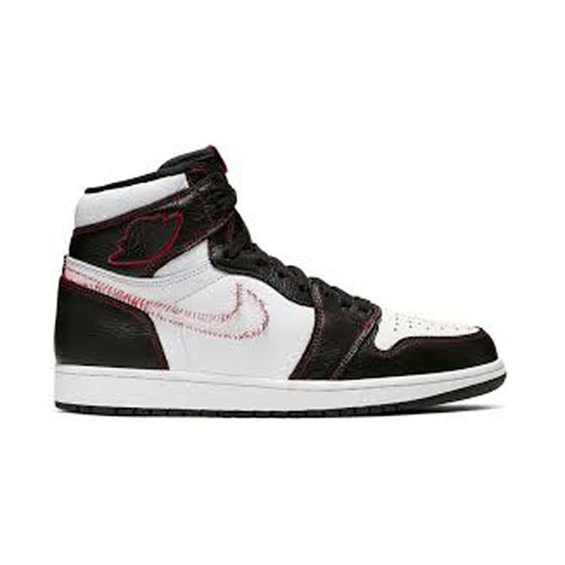 nike jordan 1 white black red