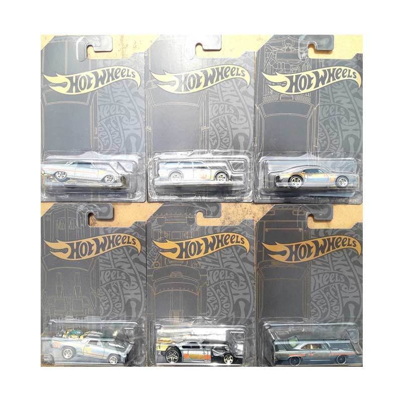Jual Hot Wheels 51th Anniversary Satin Gold Set Diecast 6 pcs