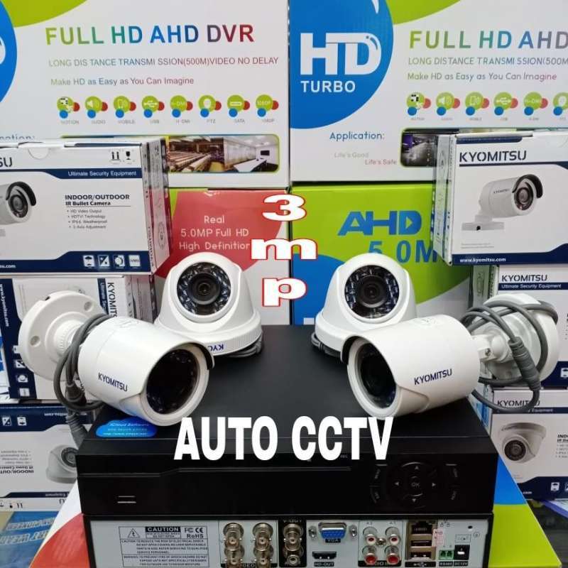 Jual Paket Cctv Kyomitsu 4ch 3mp Ful Hd 1080p Komplit Di Seller