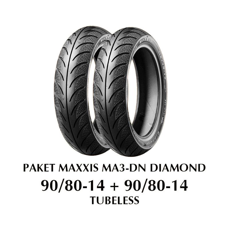 Jual Maxxis Diamond 90 80 14 90 80 14 Paket Ban Tubles Motor Road Race Online Maret 2021 Blibli