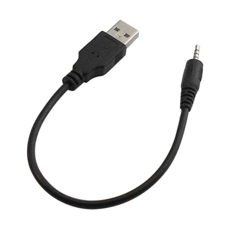 Jual Iit Male Jack Plug To Usb 2 0 Male Data Extender Audio Cable For Mp3 Car 20 Cm 2 5mm Online Desember 2020 Blibli