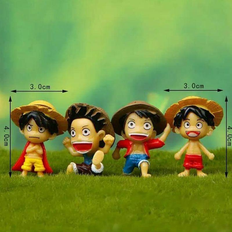 Jual Indo Solution Luffy One Piece Topper Kue Action Figure Set 4