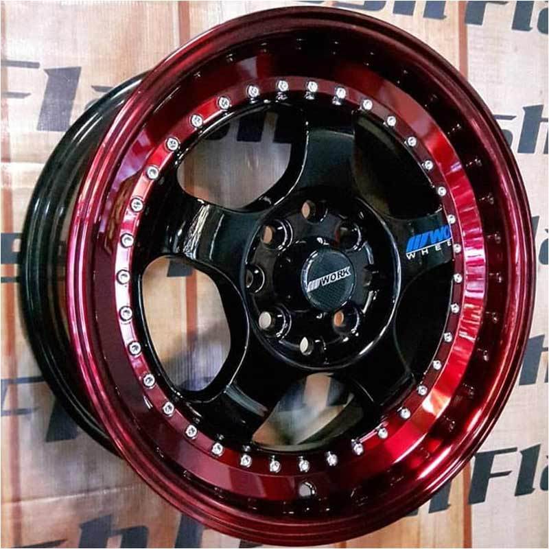 Jual Replika Work Meister Ring 15 Lips Polis Velg Mobil Red Black Red Online Februari 2021 Blibli