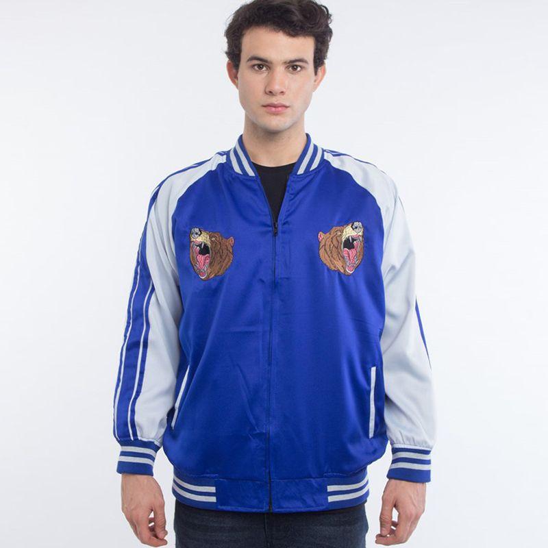 Jual Erigo Sukajan Kuma Jaket Pria Blue Biru M di Seller