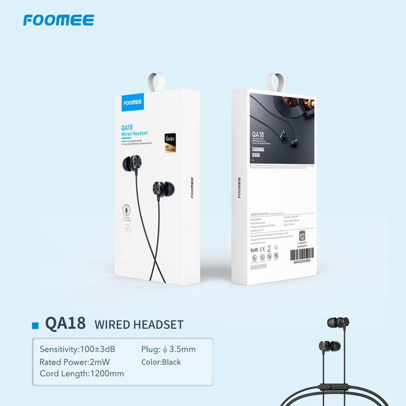 Jual Foomee Qa18 Hd Stereo Sound Wired Headset Online Juli 2020