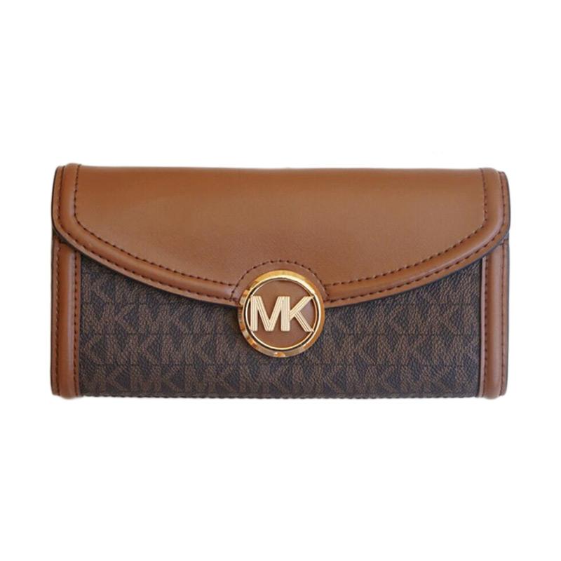 mk fulton large zip clutch