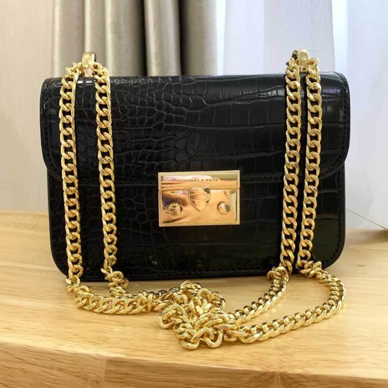 charles and keith chain sling bag