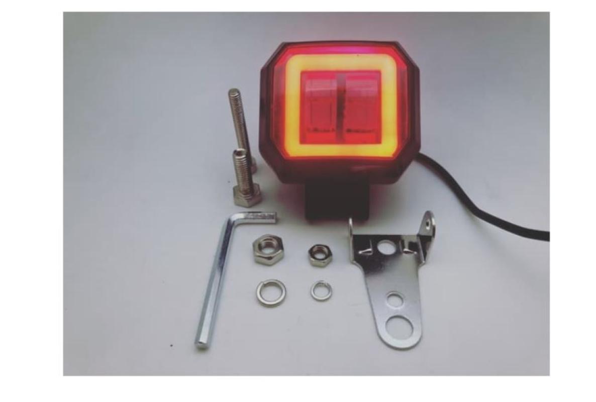 icc cree led work light lensa 20 w kotak wit angel eye lampu