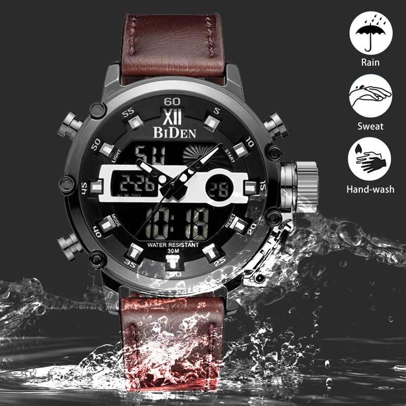 Jual Biden Sport Leather Band Bisnis Military Luminous Waterproof Jam Tangan Pria Online September 2020 Blibli Com