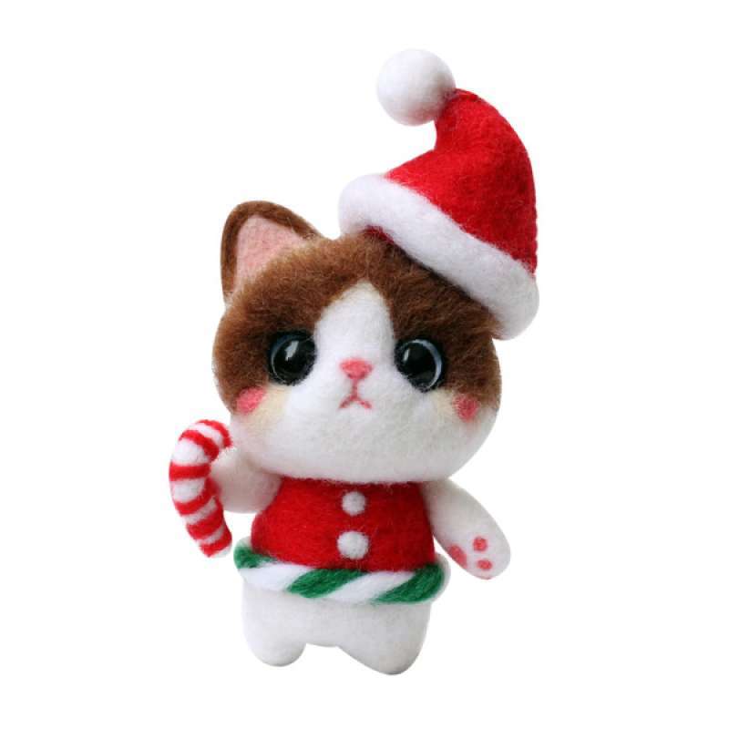Jual OEM Xmas Felt Decorations Needle Felting Animal Kit with 