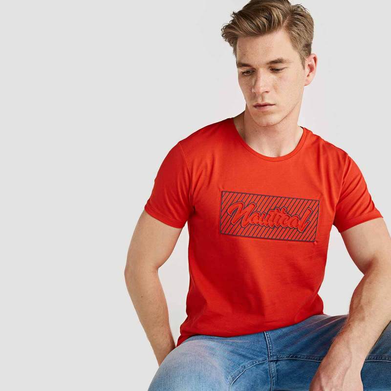 Jual Lc Waikiki Crew Neck Printed Short Sleeve Cotton T Shirt Red 9sk411z8 Online Oktober 2020 Blibli Com