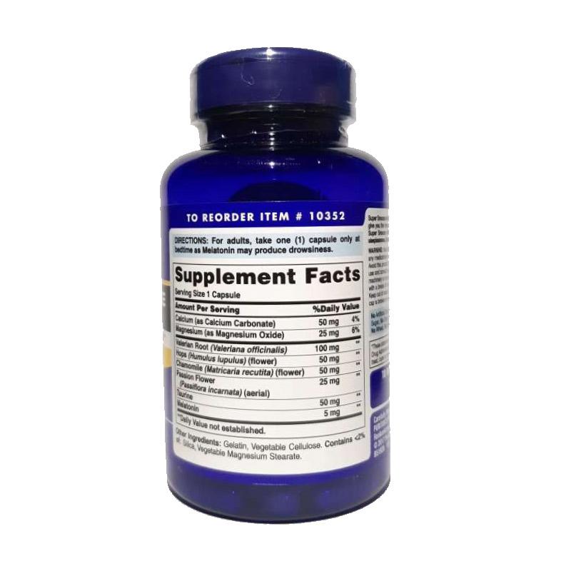 Jual Puritan Pride Super Snooze With Melatonin Suplemen Vitamin 100 Capsule Murah September 2020 Blibli Com