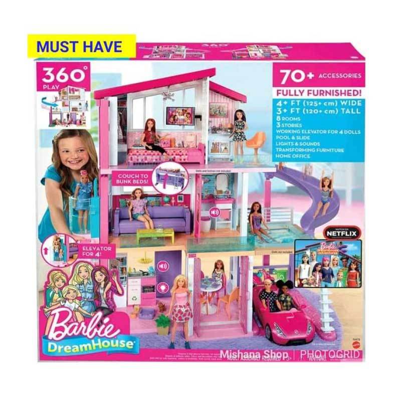Jual Barbie Mattel Dream House Rumah Boneka 3 Lantai Terbaru Oktober 2021 Harga Murah Kualitas Terjamin Blibli