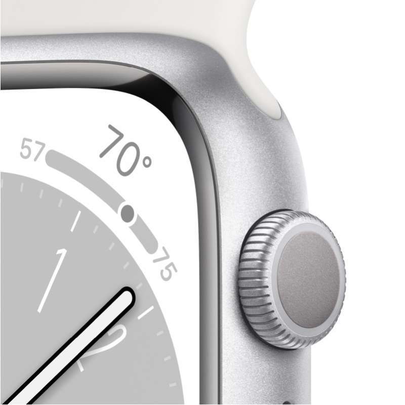 Apple watch series 8 41mm silver aluminium case gps Clearance