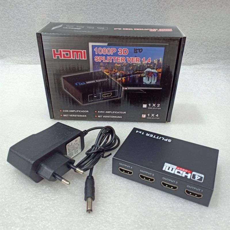 Hdmi 1080p 3d hotsell splitter ver 1.4