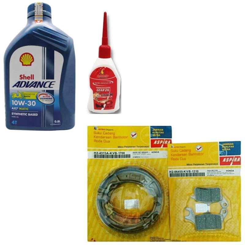 Jual Paket Service Ringan Motor Beat Vario Series Shell Advance