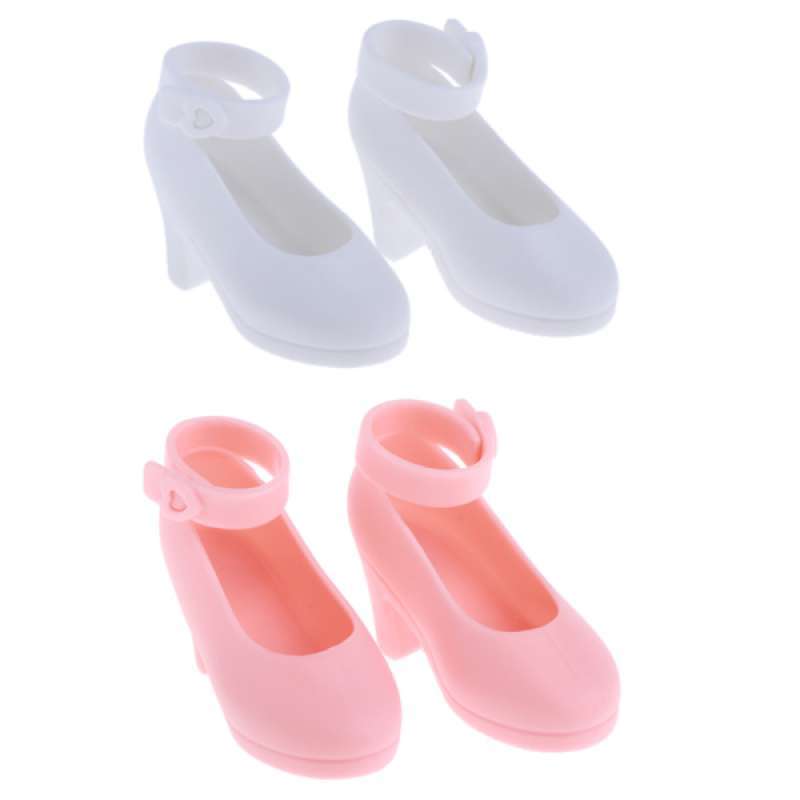 Fashion Princess Doll High Heel Sandal Plastic Party Shoes for 1//4 BJD White