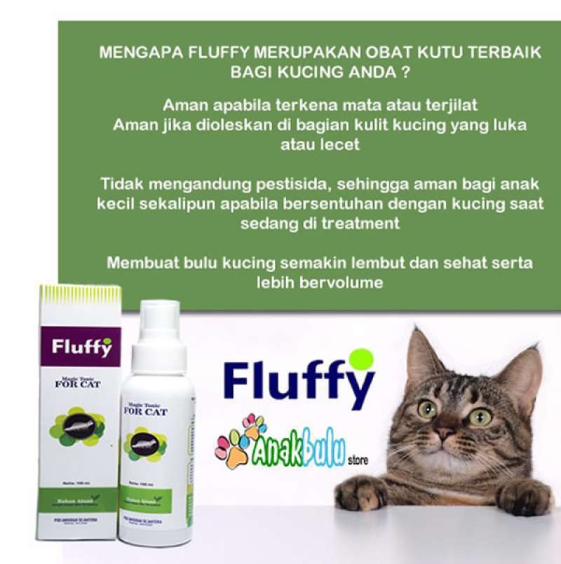 Jual Fluffy Obat Kutu Kucing 60 Ml Online Januari 2021 Blibli