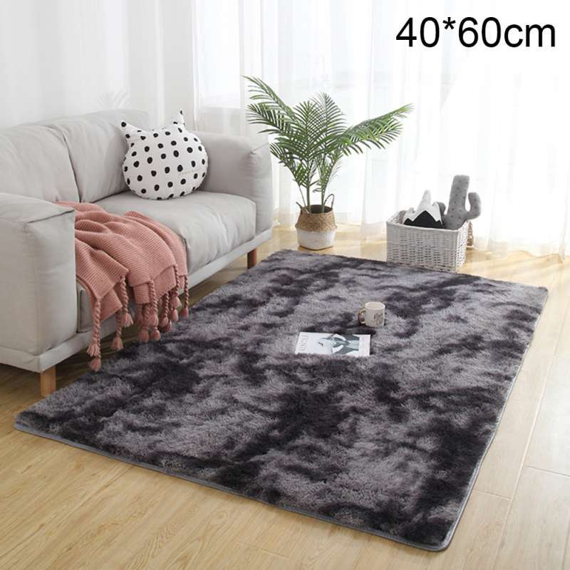 Jual Bluelans Soft Tie Dye Carpet Floor Mat Fluffy Antiskid Area Rug Home Living Room Decor 40 60cm Online April 21 Blibli