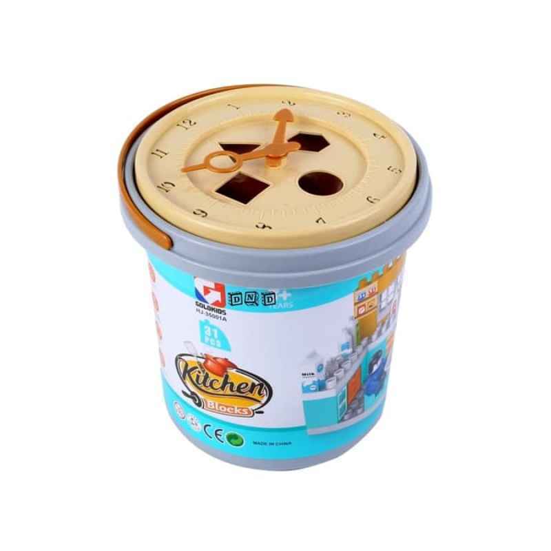 mainan edukasi anak kitchen blocks lego duplo building block jam