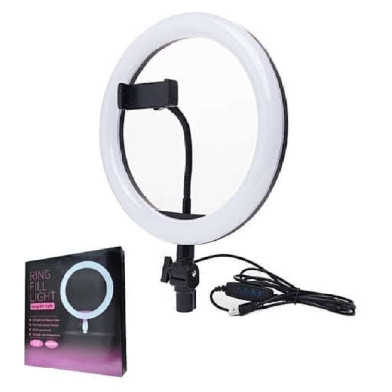 bkp ring fill light qx 260 led 26cm lampu 26 cm make up vlog ring light