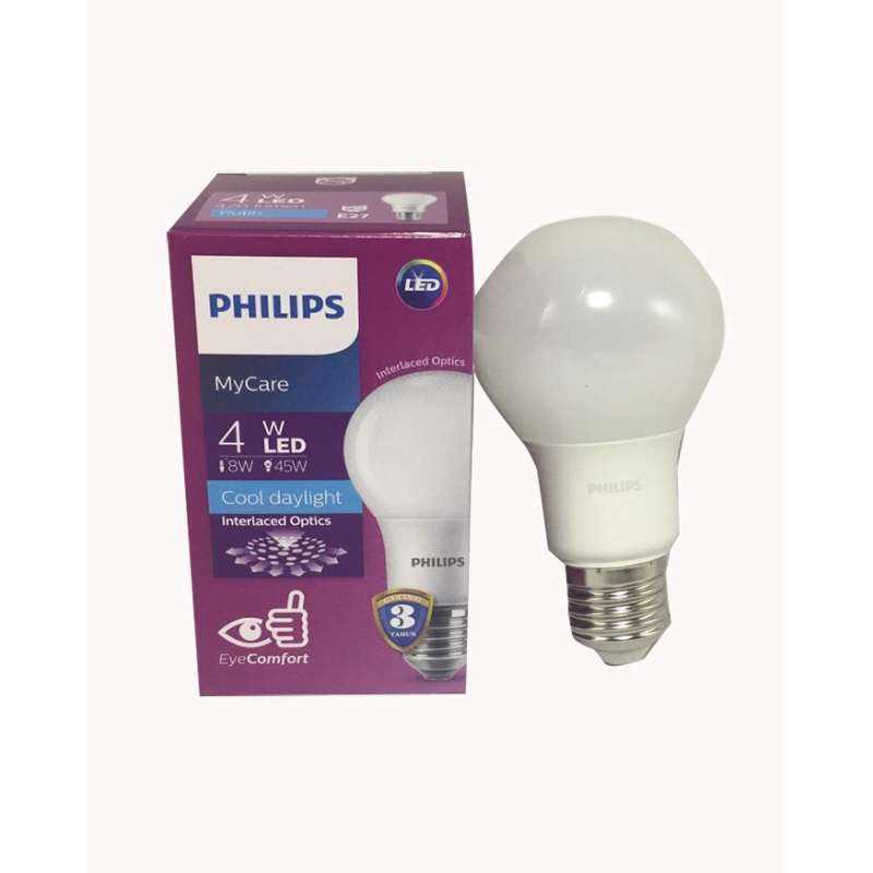 led bulb my care 4 watt cdl putih philips