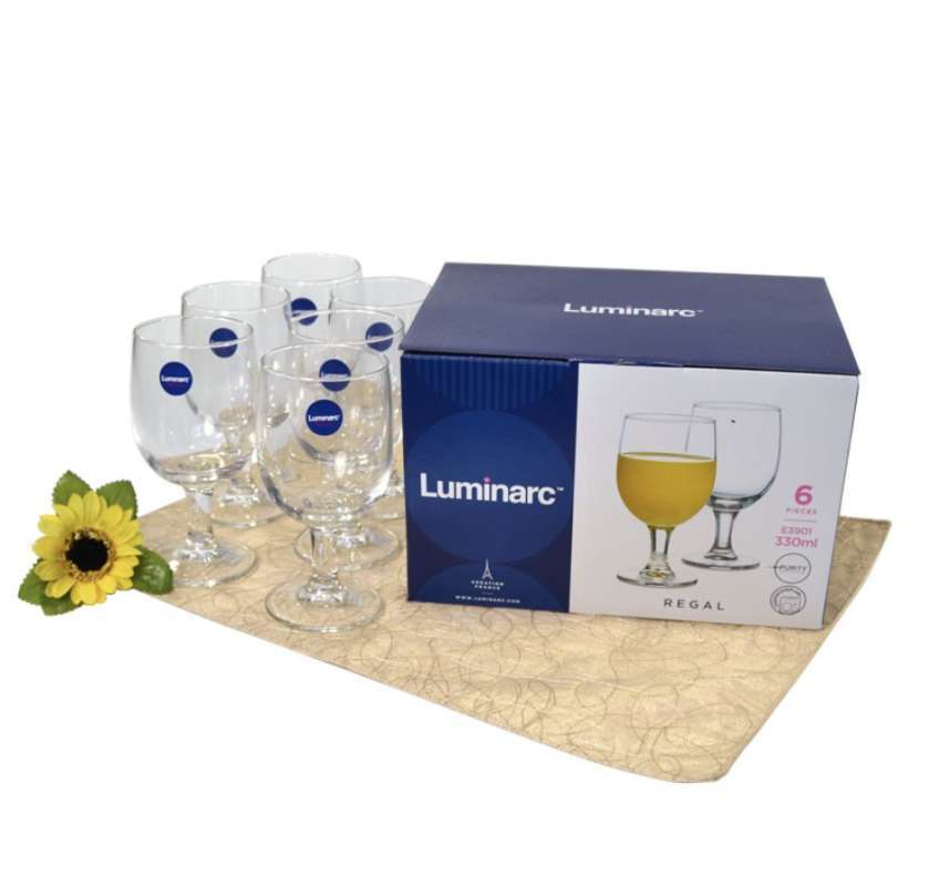 Jual Luminarc Regal Goblet Gelas Kaki 330 Ml 6 Pcs Online November 2020 Blibli Com