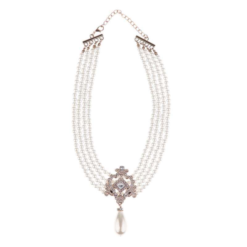 Faux Pearl Necklace Pendant 