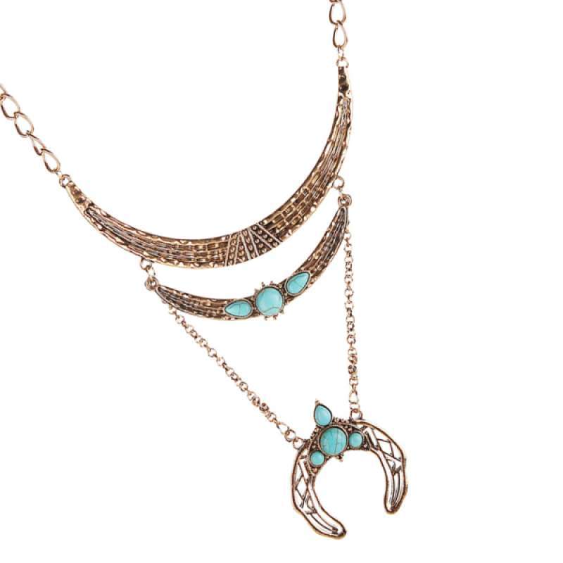 Jual Long Necklaces Layered Turquoise 