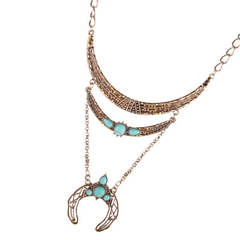 Jual Long Necklaces Layered Turquoise 