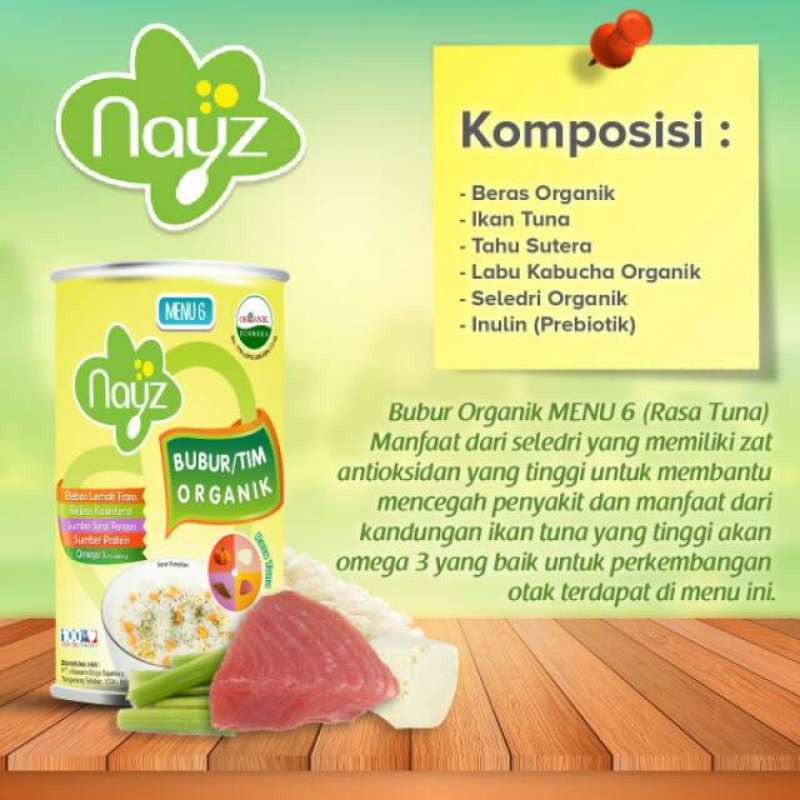 Jual Nayz Bubur Tim Organik Rasa Ikan Tuna 300gr Makanan Bayi Online November 2020 Blibli