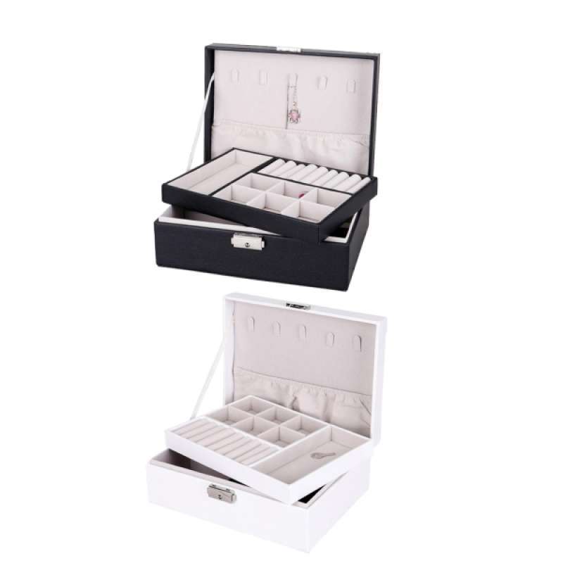 Jual 2pcs Jewelry Case Jewelry Box For Women Jewelry Organizer With Lock Multi Compartments For Earrings Bracelets Rings Watches Necklaces Online Maret 2021 Blibli Which you will love finding, enjoying and wearing your pieces more often. blibli