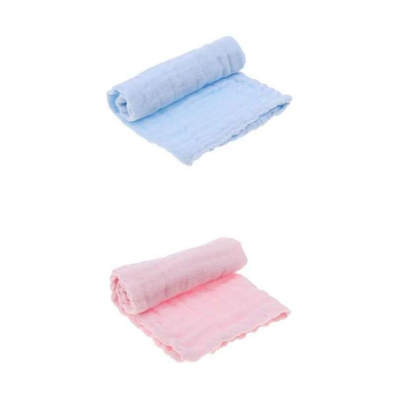 Jual 2x Newborn Gauze Muslin Square 100 Cotton Bath Wash Baby Towel Handkerchief Online September 2020 Blibli Com