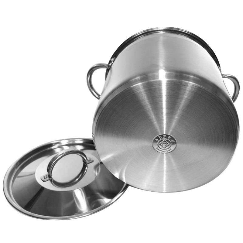 Jual Supra Horekaru Stainless Double Bottom Panci Iron Silver 16qt 15 L New Online Desember 2020 Blibli